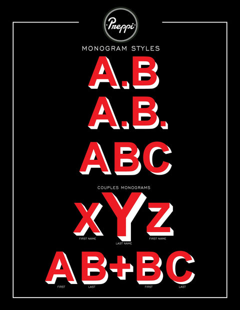  Preppi Monogram Style Sheet